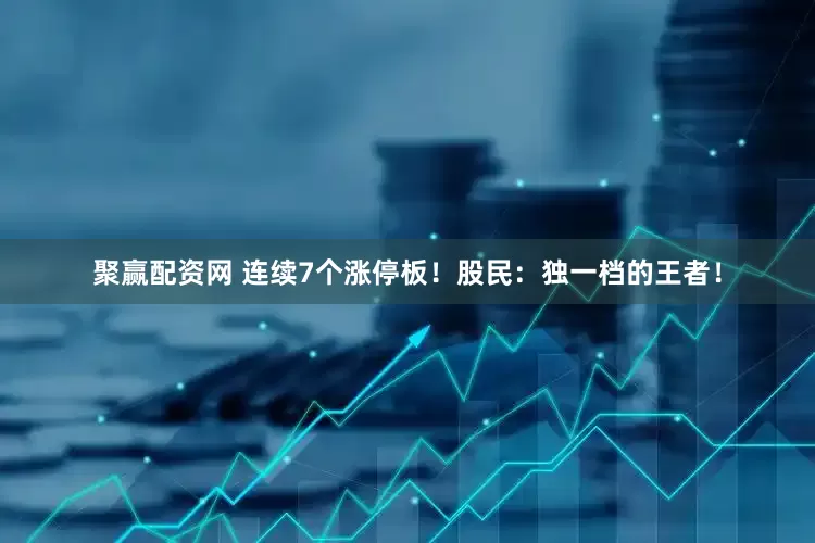 聚赢配资网 连续7个涨停板！股民：独一档的王者！